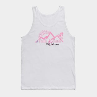 Trails & Tiaras Logo - Black Print Tank Top